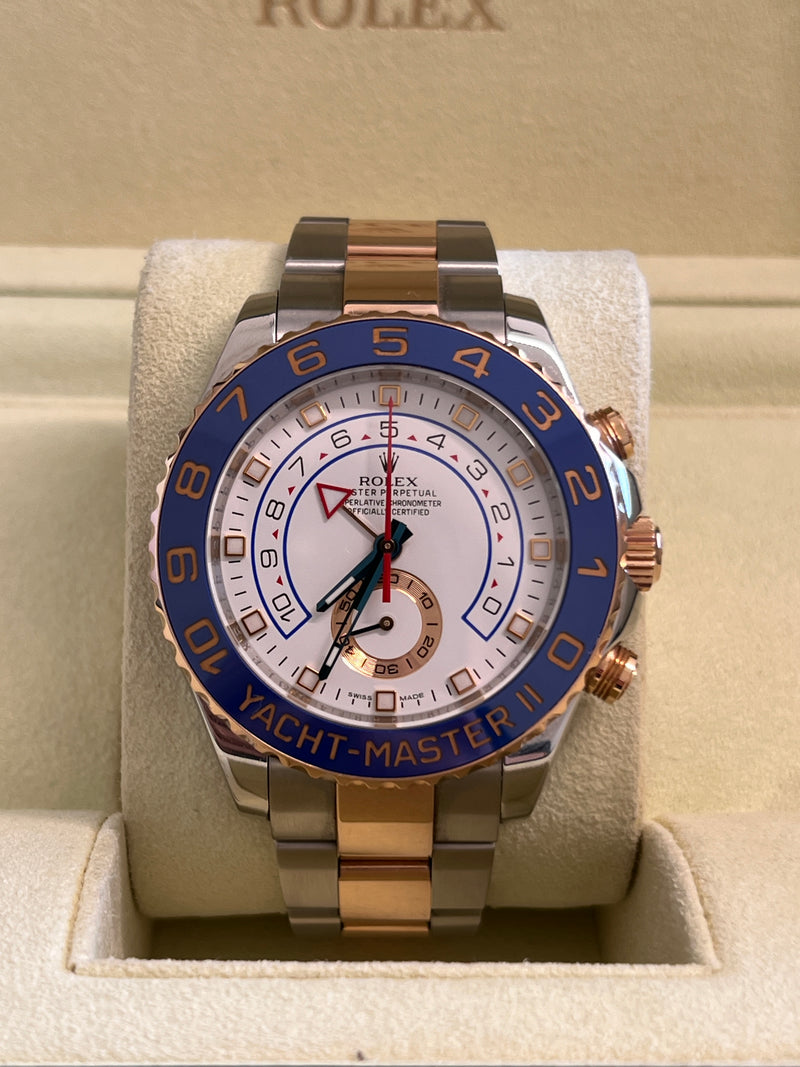 Rolex - Pre-owned Two Tone Rose Gold Yacht-Master II 44mm 116681