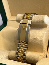 Rolex - Unworn Two Tone Yellow Gold Datejust 36mm Wimbledon Dial Diamond Bezel 126283RBR