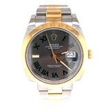 Rolex - Pre-owned Two Tone Yellow Gold Datejust 41mm Wimbledon 126303