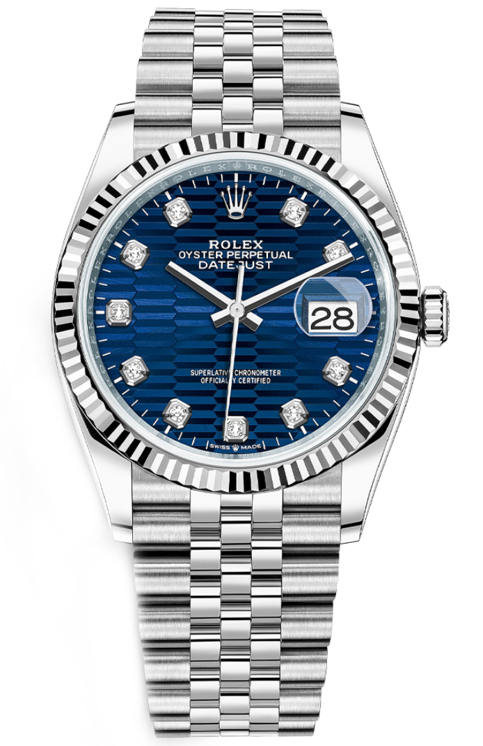 Rolex datejust blue diamond outlet