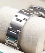Rolex - Unworn Stainless Steel Oyster Perpetual 28 Med Blue Dial Oyster Bracelet 276200