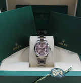 Rolex - Unworn Datejust 31 Pink Diamond VI Dial Oyster Bracelet 278274