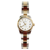 Rolex - Unworn Two Tone Yellow Gold Datejust 31 White Roman Dial Oyster Bracelet 278273