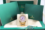 Rolex - Pre-owned Yellow Gold Day-Date 36 HEBREW Day Wheel Lavendar Jade Carousel Dial Diamond Bezel  Dial 118348