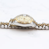 Rolex - Pre-owned Two Tone Yellow Gold Lady-Datejust 28mm Champagne Index Dial Jubilee Bracelet 279173