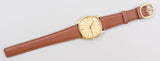 Patek Philippe - Pre-owned Yellow Gold Golden Ellipse Gold Dial 3844J