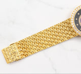 Audemars Piguet - Pre-owned Yellow Gold 34mm Lapis & Onyx Diamond Dial 14743
