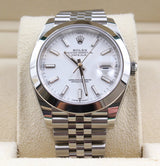 Rolex - Unworn Datejust 41 White Index Dial Jubilee Bracelet 126300
