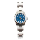 Rolex - Unworn Stainless Steel Oyster Perpetual 28 Med Blue Dial Oyster Bracelet 276200