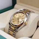 Rolex - Pre-owned Two Tone Yellow Gold Datejust 36 Champagne Index Dial 126203