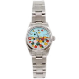 Rolex - Pre-owned Stainless Steel Oyster Perpetual 31mm  Silver Dial blue "Celebration" 277200