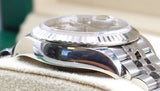 Rolex - Pre-owned Stainless Steel Lady-Datejust 28mm Dark Grey Index Dial Jubilee Bracelet 279174