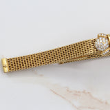 Audemars Piguet - Pre-owned Yellow Gold Charleston 15 x 23mm White Dial Diamond Bezel 67178
