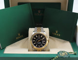 Rolex - Unworn Two Tone Yellow Gold Sky-Dweller Black Dial Jubilee Bracelet 336933