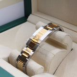 Rolex - Pre-owned Two Tone Yellow Gold Datejust 36 Champagne Palm Motif Dial Oyster Bracelet 126203