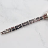 Cartier - Pre-owned White Gold Lanières Tonneau Mini 16 x 27mm White Dial Diamond Bezel WJ2004W3