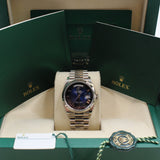 Rolex - Unworn White Gold Day-Date 36 Blue Ombré Dial 128239