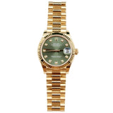 Rolex - Unworn Datejust 31 Green Diamond Dial Presidential Bracelet 278278