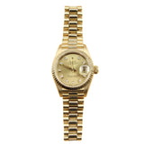 Rolex - Pre-owned 26mm Lady Datejust Champagne Diamond Dial 69178