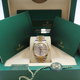 Rolex - Unworn Two Tone Yellow Gold Datejust 36 Mother of Pearl Diamond Dial Jubilee Bracelet 116233 NOS FULL STICKERS