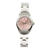 Rolex - Pre-owned Stainless Steel Oyster Perpetual 28mm Pink Index Dial Oyster Bracelet 276200
