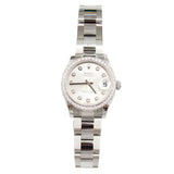 Rolex - Unworn Stainless Steel Datejust 31 Silver Diamond Dial Diamond Bezel 278384RBR