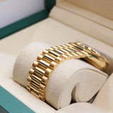 Rolex - Unworn Yellow Gold Day-Date 36 Green Ombré Diamond Dial 128398TBR