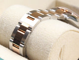Rolex - Pre-owned Two Tone Rose Gold Lady-Datejust 28mm Chocolate Index Dial Oyster Bracelet 279171