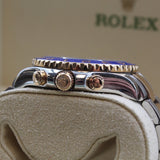 Rolex - Pre-owned Two Tone Rose Gold Yacht-Master II 44mm White Dial Mercedes Hands 116681