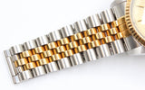 Rolex - Pre-owned Two Tone Yellow Gold Datejust 36 Champagne Dial Tiffany & Co Stamped Jubilee Bracelet 16013