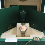 Rolex - Pre-owned Stainless Steel Oyster Perpetual 28mm Pink Index Dial Oyster Bracelet 276200