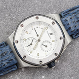 Audemars Piguet - Pre-owned Stainless Steel Royal Oak Offshore Dual Time 38mm White Dial HK Edition 25971ST