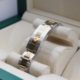 Rolex - Unworn Two Tone Yellow Gold Datejust 31 White Roman Dial Oyster Bracelet 278273