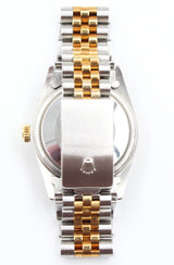 Rolex - Pre-owned Two Tone Yellow Gold Datejust 36 Champagne Dial Tiffany & Co Stamped Jubilee Bracelet 16013