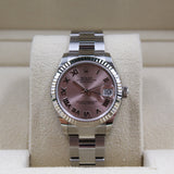 Rolex - Unworn Datejust 31 Pink Roman Dial Oyster Bracelet 278274