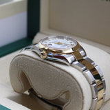 Rolex - Unworn Two Tone Yellow Gold Datejust 31  White Roman Dial Two-Tone Yellow Gold Oyster Bracelet 278243