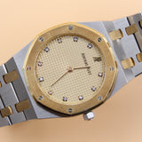 Audemars Piguet - Pre-owned Two Tone Yellow Gold Royal Oak 33mm Gold Diamond Dial 56303SA