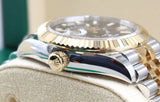 Rolex - Pre-owned Two Tone Yellow Gold Sky-Dweller Black Dial Jubilee Bracelet 336933