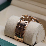 Rolex - Pre-owned Rose Gold Pearlmaster Goldust Dream Mother of Pearl Roman Diamond Dial Diamond Bezel 81315