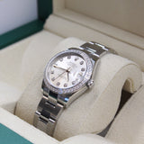 Rolex - Unworn Stainless Steel Datejust 31 Silver Diamond Dial Diamond Bezel 278384RBR