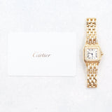 Cartier - Unworn Yellow Gold Panthère Small 30.3 x 22mm White Dial Diamond Bezel WJPN0059