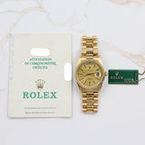 Rolex - Pre-owned Yellow Gold Day-Date 36 Champagne Index Dial 18238