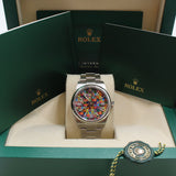 Rolex - Unworn Stainless Steel Oyster Perpetual 41 Multicolored Motif Dial 134300