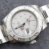 Rolex - Pre-owned Stainless Steel Yacht-Master 40mm Silver Dial 116622
