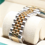 Rolex - Pre-owned Two Tone Yellow Gold Sky-Dweller Black Dial Jubilee Bracelet 336933