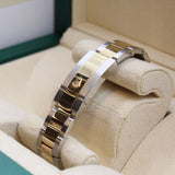 Rolex - Pre-owned Two Tone Yellow Gold Datejust 36 Champagne Index Dial 126203