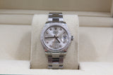 Rolex - Unworn Stainless Steel Datejust 31 Silver Diamond Dial Diamond Bezel 278384RBR