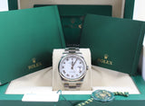 Rolex - Unworn Datejust 36 White Roman Dial Oyster Bracelet 126200