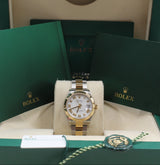 Rolex - Unworn Two Tone Yellow Gold Datejust 31 White Roman Dial Oyster Bracelet 278273