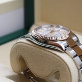 Rolex - Pre-owned Two Tone Rose Gold Datejust 36 Silver Motif Dial 126231